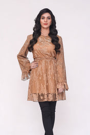 Ladies Dress K0001 Beige