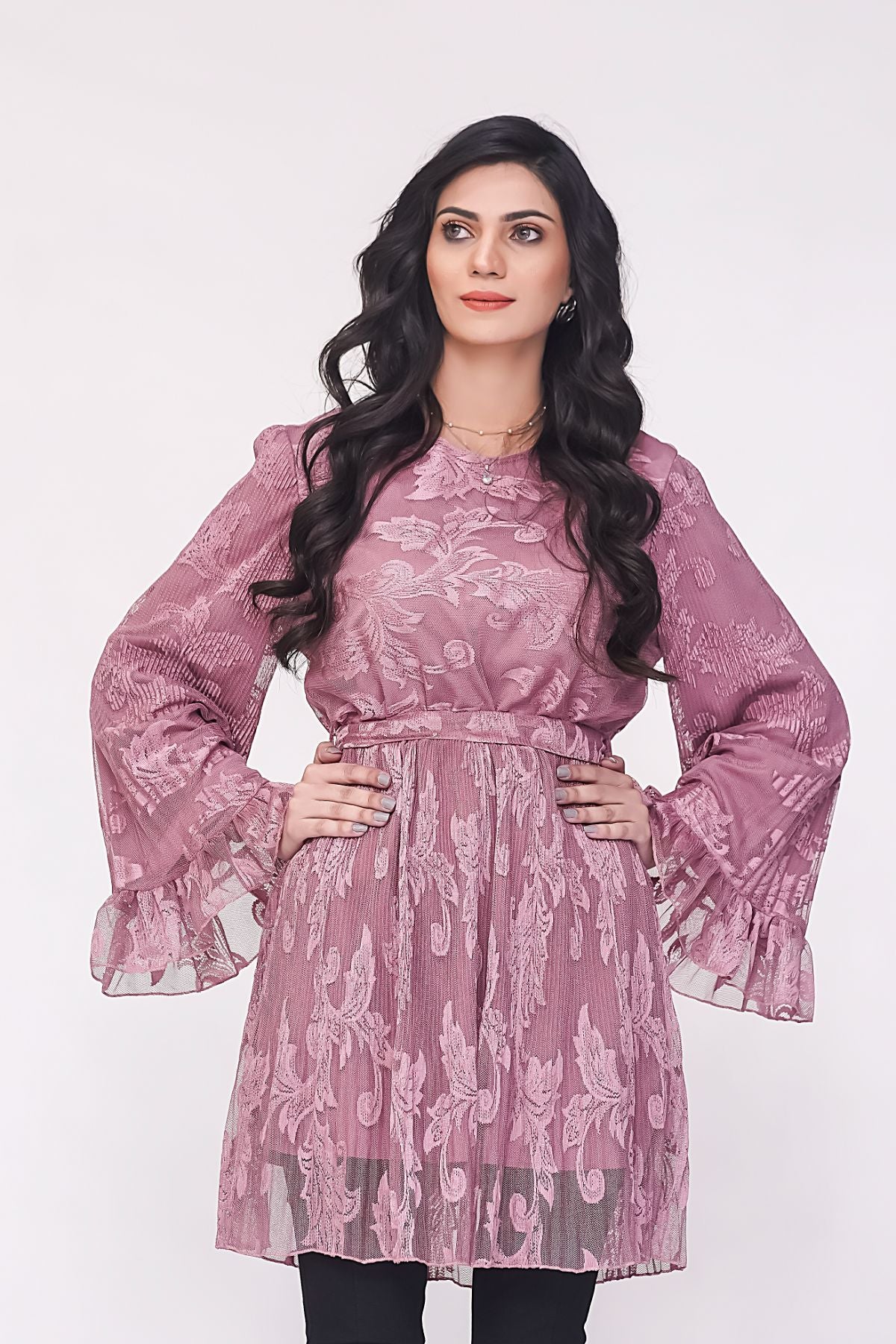 Ladies Dress K0001 Pink